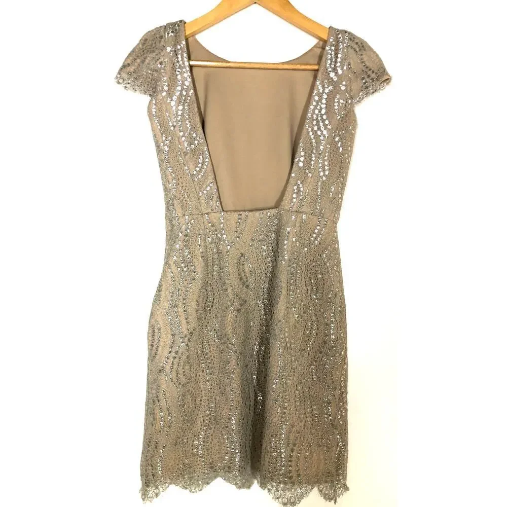 Slate & Willow Madeline Dress Mini Cocktail Cap Sleeve 0 - Picture 6 of 9